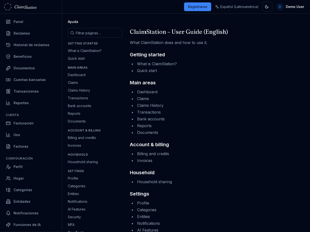 ClaimStation Support Help